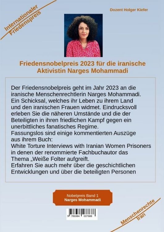 Produktbild: Friedensnobelpreis 2023 f&uuml;r die iranische Aktivistin Narges Mohammadi