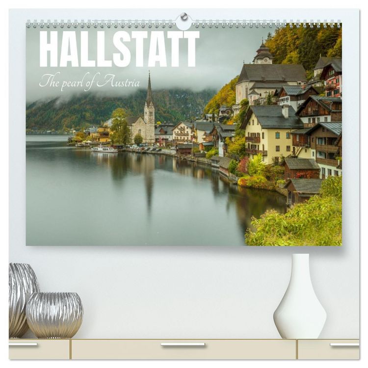 Produktbild: Hallstatt The pearl of Austria (High Quality Premium Wall Calendar 2026 DIN A2 landscape),CALVENDO 12 Month Wall Calendar