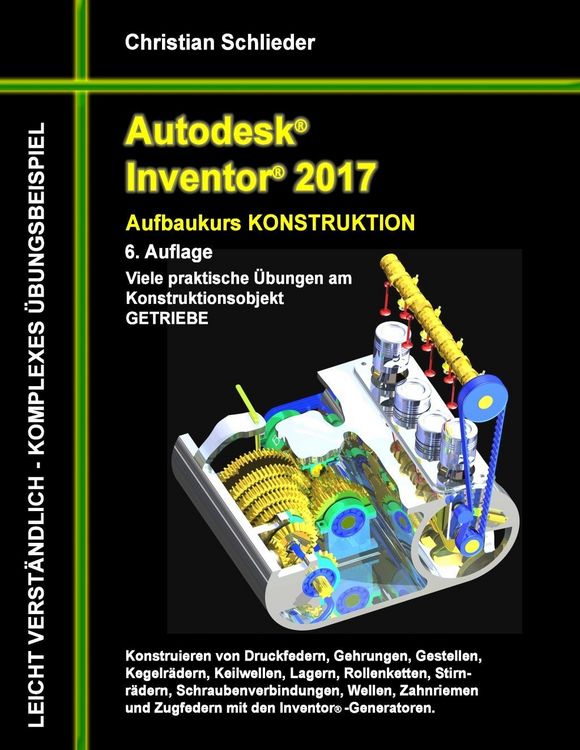 Produktbild: Autodesk Inventor 2017 - Aufbaukurs Konstruktion