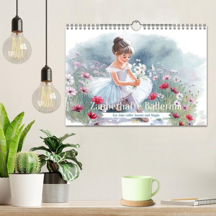 Produktbild: Zauberhafte Ballerina (Wandkalender 2027 DIN A4 quer), CALVENDO Monatskalender
