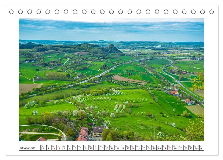 Produktbild: Hegau&acute;s Vulkanlandschaft (Tischkalender 2026 DIN A5 quer), CALVENDO Monatskalender