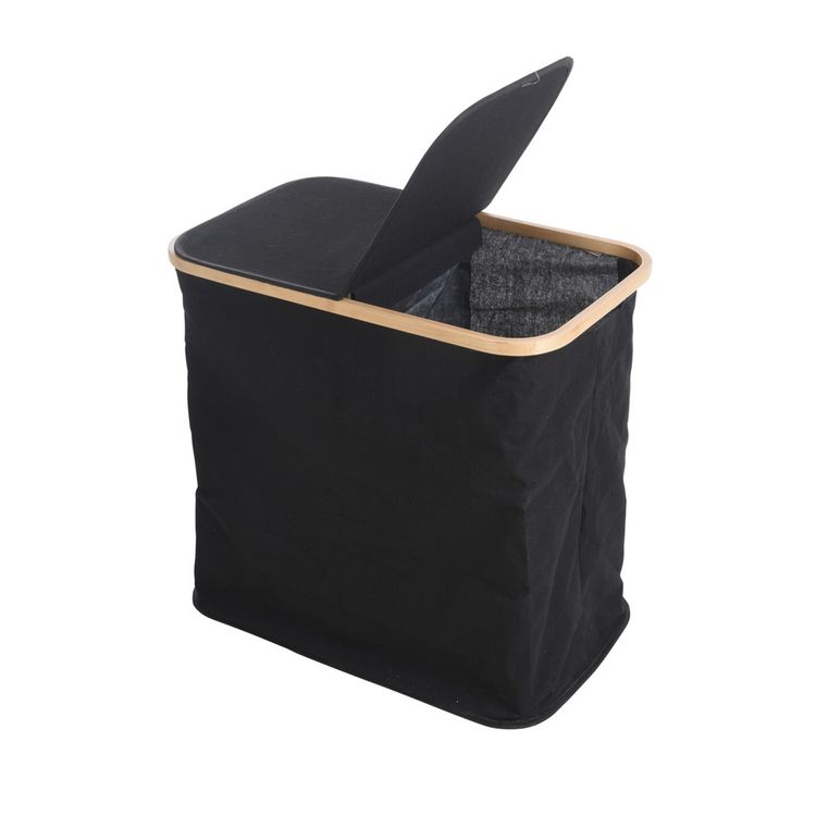 Produktbild: HTI-Living W&Auml;SCHETASCHE MIT BAMBUSRING W&Auml;SCHETASCHE MIT BAMBUSRING