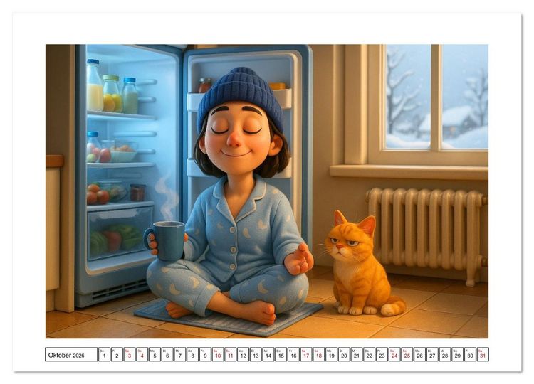 Produktbild: K&auml;lteanbeter (hochwertiger Premium Wandkalender 2026 DIN A2 quer), Kunstdruck in Hochglanz