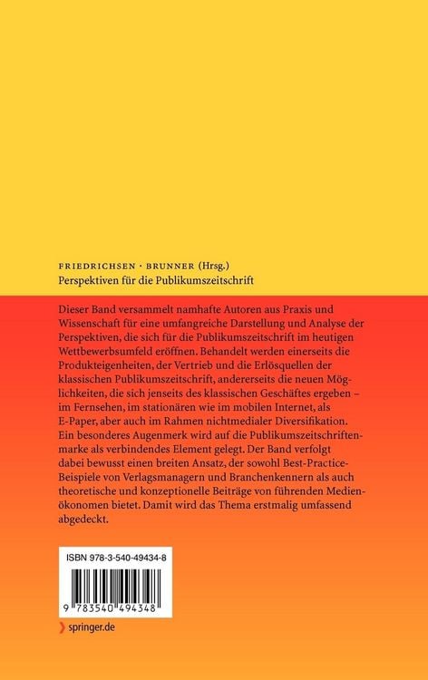 Produktbild: Perspektiven f&uuml;r die Publikumszeitschrift
