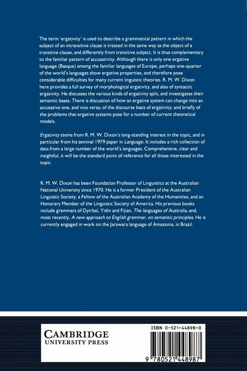 Produktbild: Ergativity