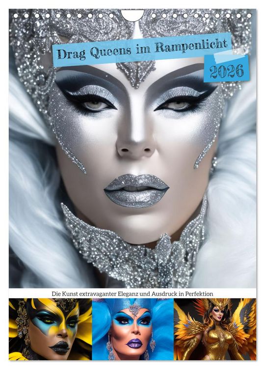 Produktbild: Drag Queens im Rampenlicht (Wandkalender 2026 DIN A4 hoch), CALVENDO Monatskalender
