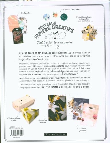 Produktbild: Nouveaux papiers cr&eacute;atifs : tout &agrave; cr&eacute;er, tout en papier