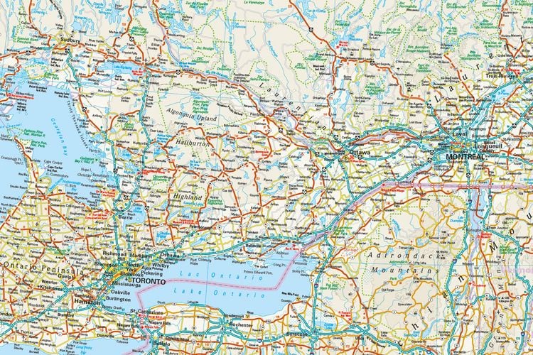Produktbild: Reise Know-How Landkarte Kanada, Ost | Canada, East (1:1.900.000)