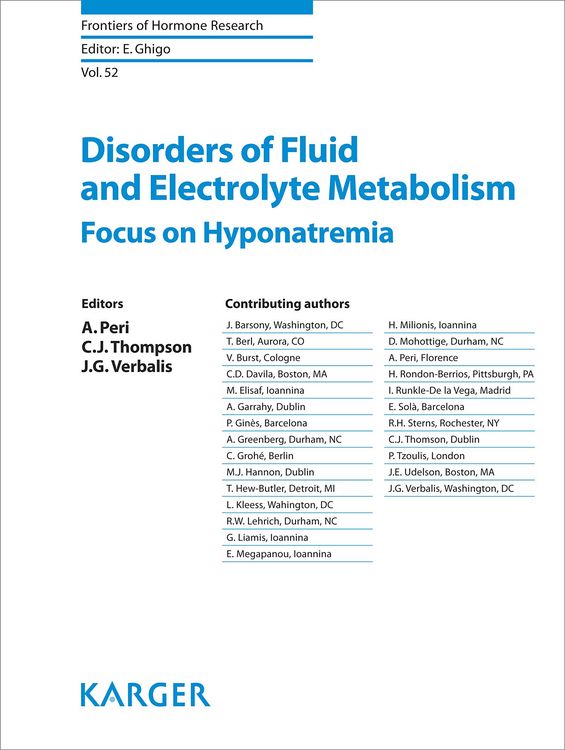 Produktbild: Disorders of Fluid and Electrolyte Metabolism