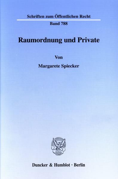 Produktbild: Raumordnung und Private.