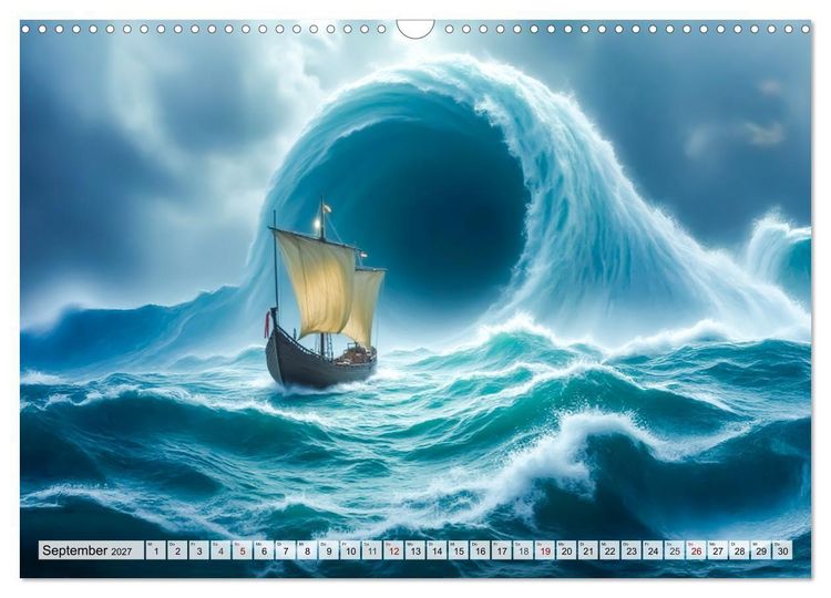 Produktbild: Odysseus Reise &ndash; Gefahren, Verlockungen, Schicksal (Wandkalender 2027 DIN A3 quer), CALVENDO Monatskalender