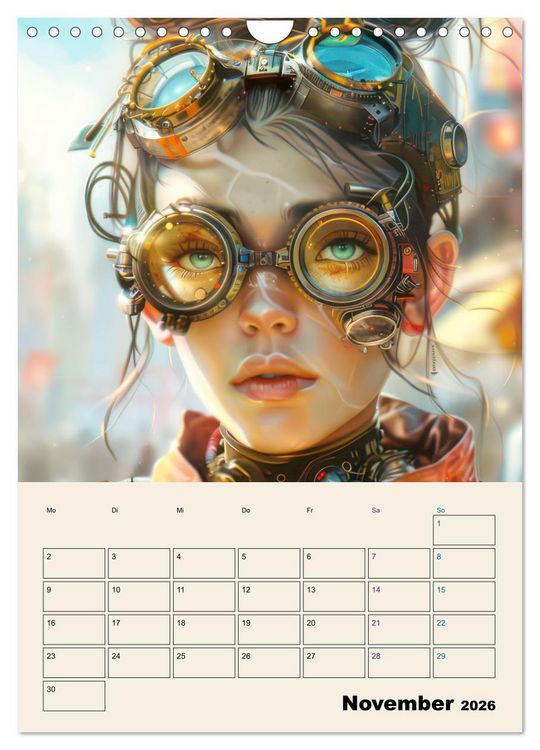 Produktbild: Steampunk - Mechanische Fantasiewelt (Wandkalender 2026 DIN A4 hoch), CALVENDO Monatskalender