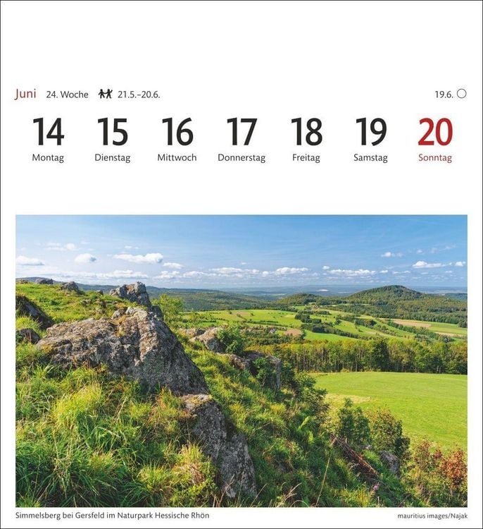 Produktbild: Deutschland Sehnsuchtskalender 2027 - Wochenkalender mit 53 Postkarten