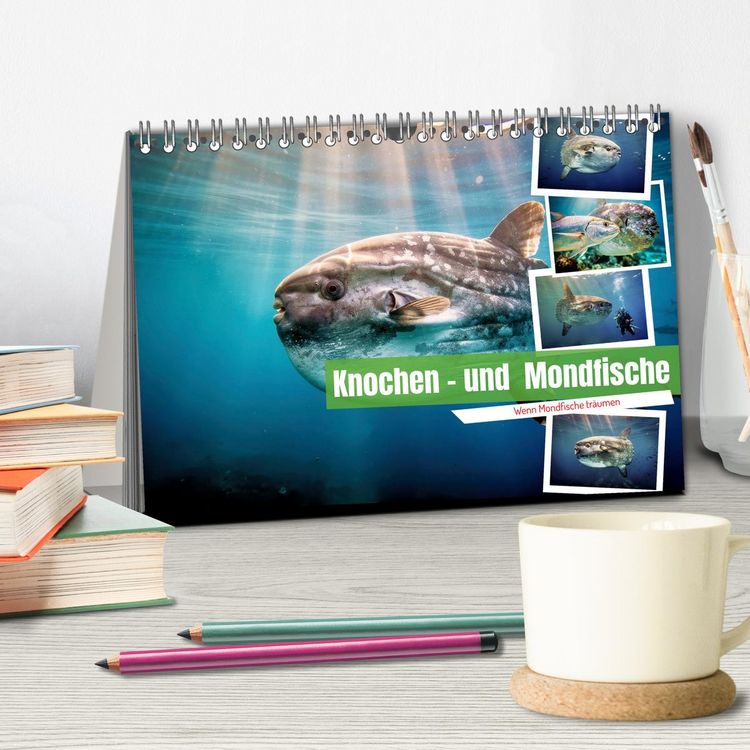 Produktbild: Knochen - und Mondfische (Tischkalender 2027 DIN A5 quer), CALVENDO Monatskalender