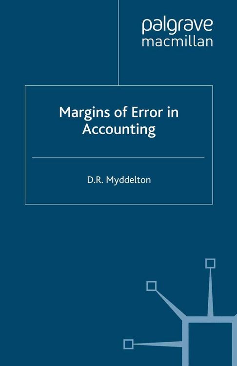 Produktbild: Margins of Error in Accounting