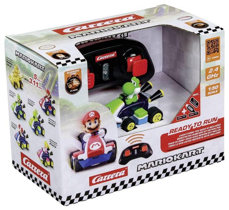 Produktbild: RC Mario Kart(TM) Mini RC, Yoshi (Paperbox) 2,4GHz