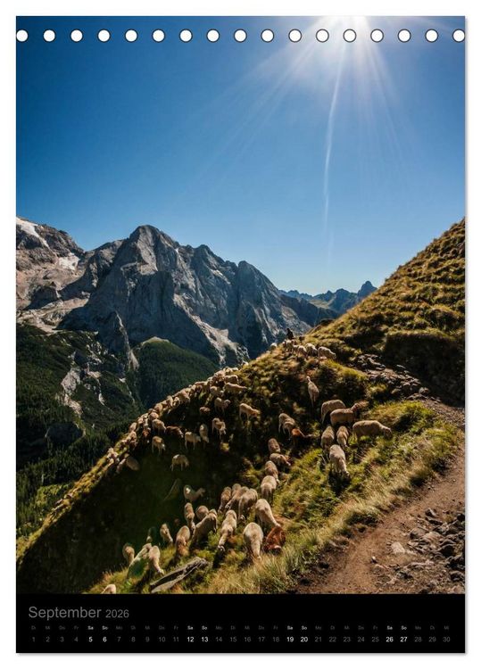 Produktbild: Tirol - Faszination Gebirge (Tischkalender 2026 DIN A5 hoch), CALVENDO Monatskalender