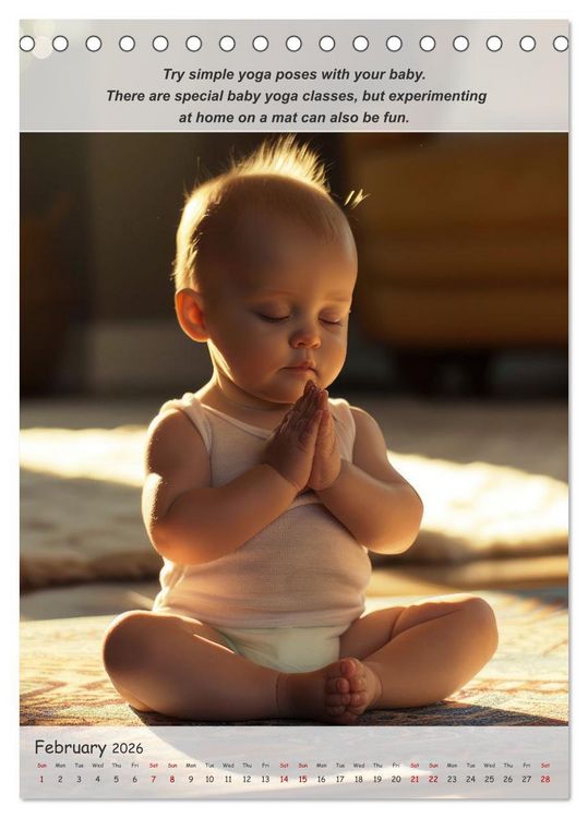 Produktbild: No more boredom for your baby (Desk Calendar 2026 DIN A5 portrait), CALVENDO 12 Month DeskCalendar