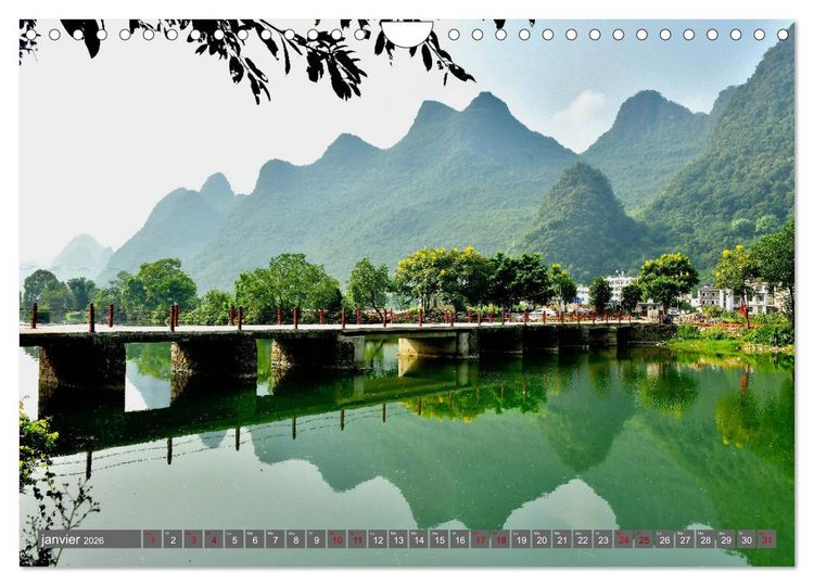 Produktbild: RIVI&Egrave;RE YULONG (Calendrier mural 2026 DIN A4 vertical), CALVENDO calendrier mensuel