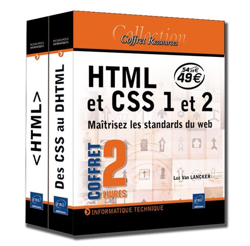 Produktbild: HTML et CSS 1 et 2 - Ma&icirc;trisez les standards du web