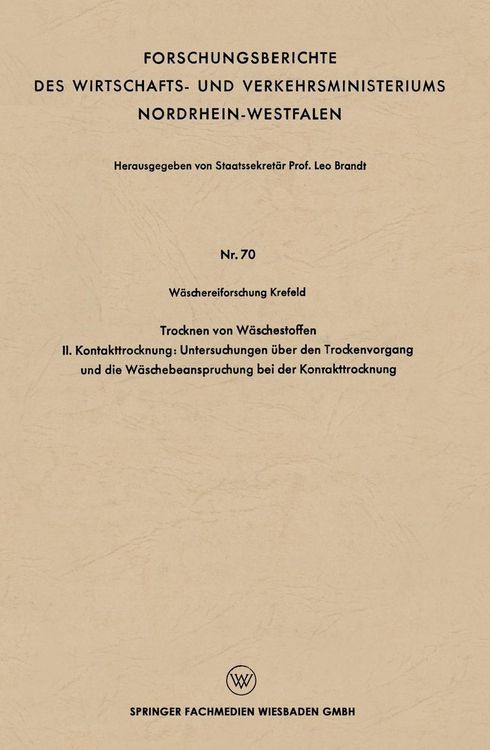 Produktbild: Trocknen von W&auml;schestoffen