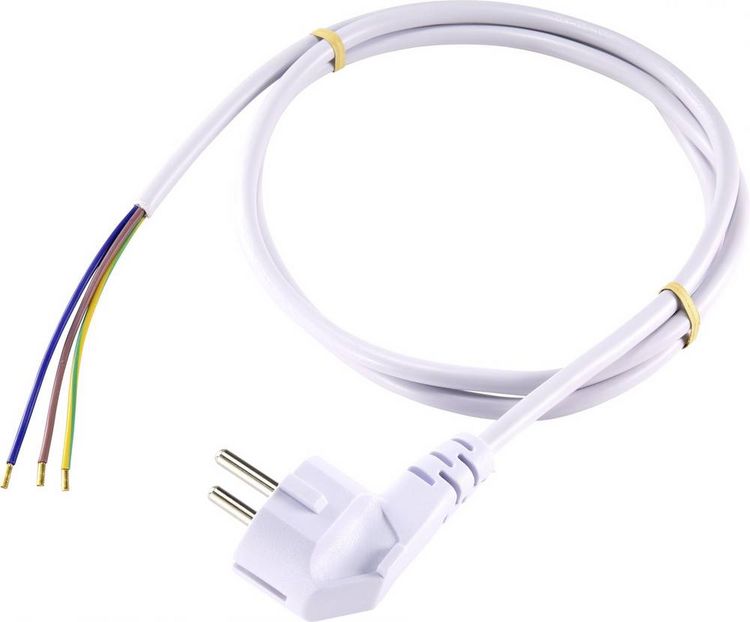 Produktbild: Sygonix SY-5043486 Strom Anschlusskabel Wei&szlig; 1.50m