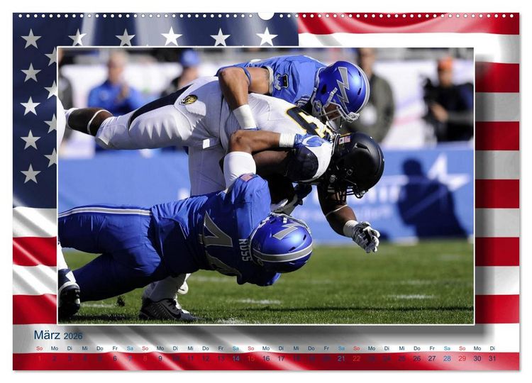 Produktbild: American Football - Kickoff (Wandkalender 2026 DIN A2 quer), CALVENDO Monatskalender