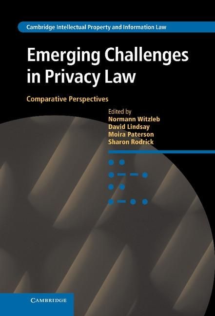 Produktbild: Emerging Challenges in Privacy Law