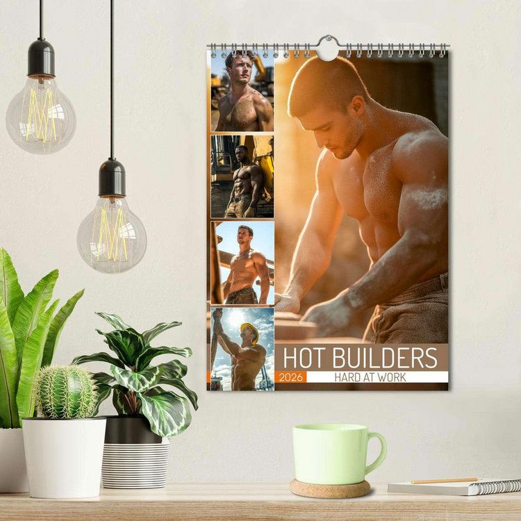 Produktbild: Hot Builders - Hard at Work (Wall Calendar 2026 DIN A4 portrait), CALVENDO 12 Month Wall Calendar