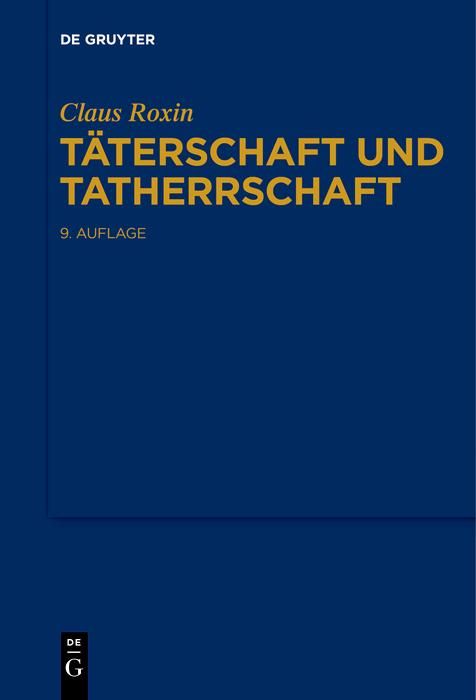 Produktbild: T&auml;terschaft und Tatherrschaft