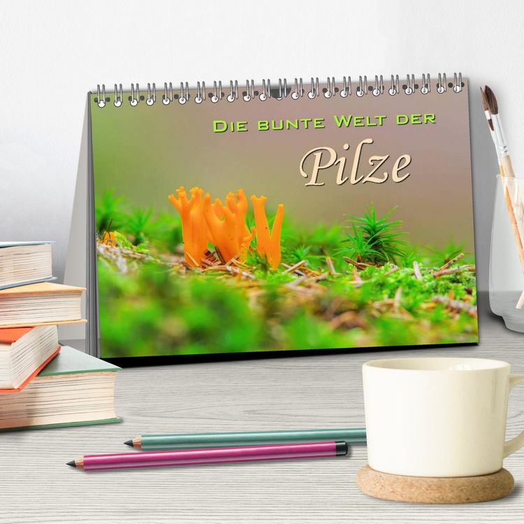 Produktbild: Die bunte Welt der Pilze (Tischkalender 2026 DIN A5 quer), CALVENDO Monatskalender
