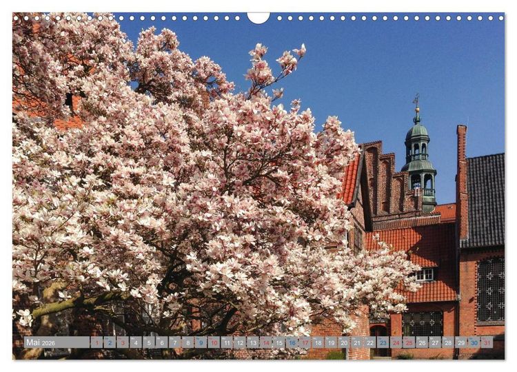 Produktbild: L&uuml;neburg - Eine mittelalterliche und romantische Hansestadt (Wandkalender 2026 DIN A3 quer), CALVENDO Monatskalender