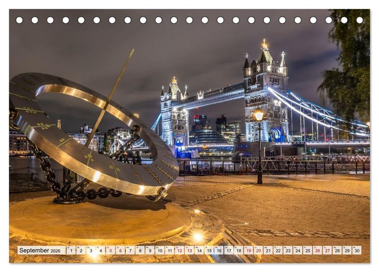 Produktbild: LONDON Magie einer Metropole (Tischkalender 2026 DIN A5 quer), CALVENDO Monatskalender