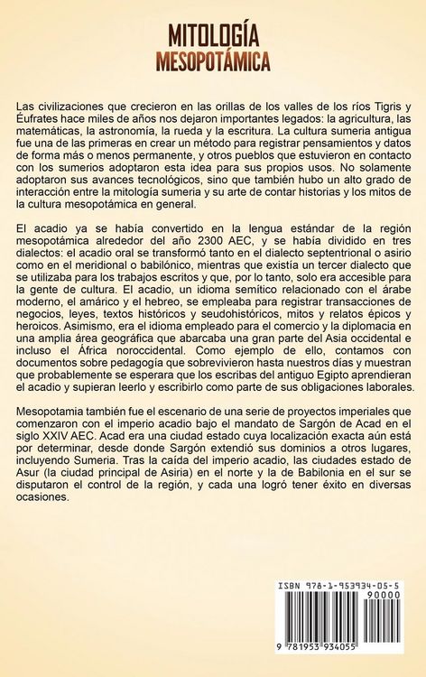 Produktbild: Mitolog&iacute;a Mesopot&aacute;mica