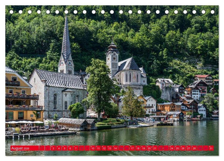 Produktbild: Hallstatt Impressionen (Tischkalender 2026 DIN A5 quer), CALVENDO Monatskalender
