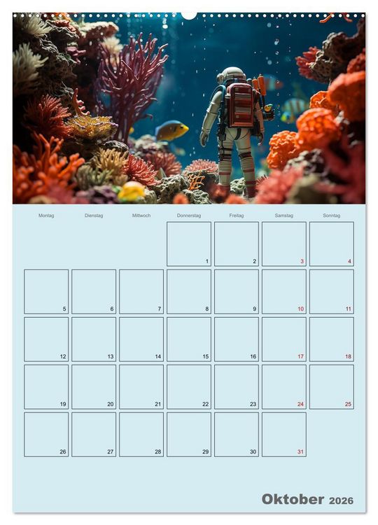 Produktbild: Schiffe, Fische und Piraten (Wandkalender 2026 DIN A2 hoch), CALVENDO Monatskalender