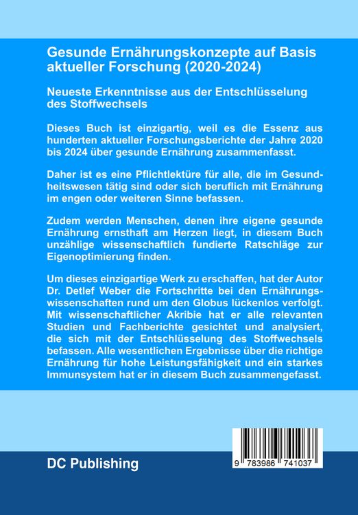 Produktbild: Gesunde Ern&auml;hrungskonzepte auf Basis aktueller Forschung (2020-2024)