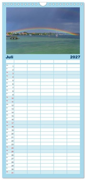 Produktbild: Familienplaner 2027 - Starnberger Seeblicke mit 5 Spalten (Wandkalender, 21 x 45 cm) CALVENDO