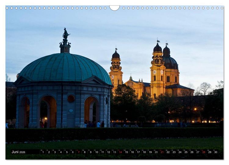 Produktbild: M&uuml;nchen - Die Sch&ouml;ne (Wandkalender 2026 DIN A3 quer), CALVENDO Monatskalender