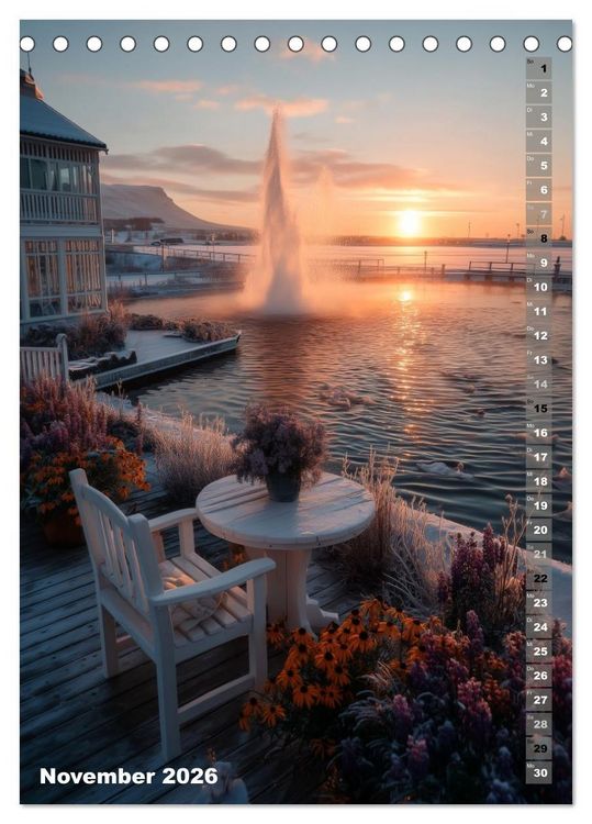 Produktbild: Oasen der Entspannung (Tischkalender 2026 DIN A5 hoch), CALVENDO Monatskalender