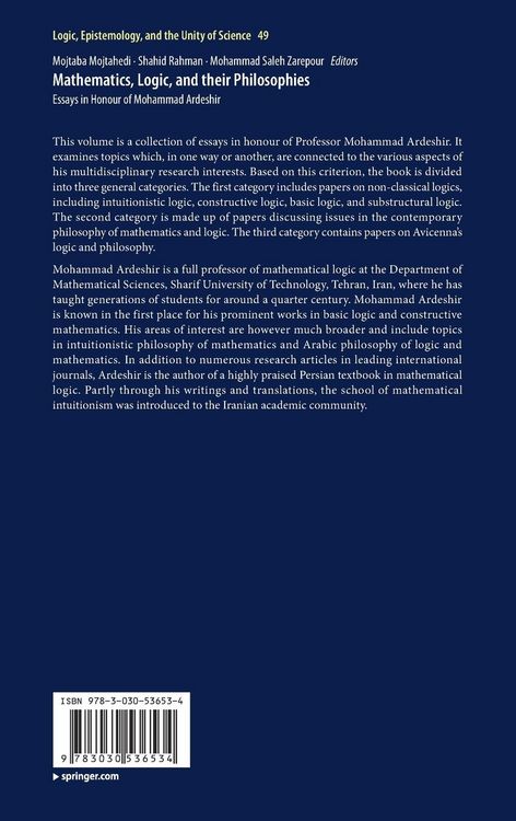 Produktbild: Mathematics, Logic, and their Philosophies