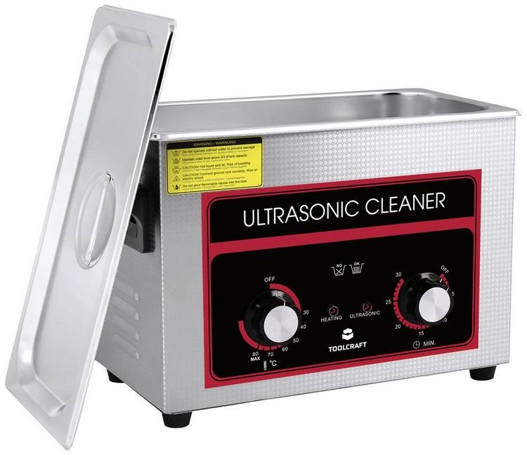 Produktbild: TOOLCRAFT USC-450 Ultraschallreiniger Schmuck, Werkstatt, B&uuml;robedarf 380 W 4.5 l mit Heizung, mit Reinigungskorb