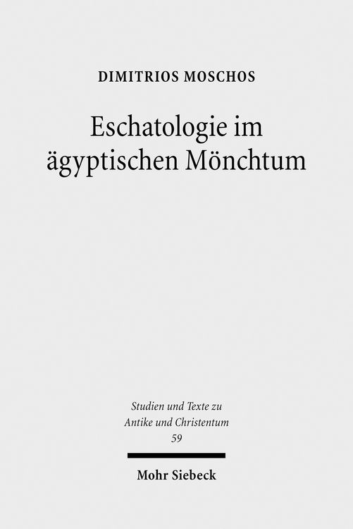 Produktbild: Eschatologie im &auml;gyptischen M&ouml;nchtum