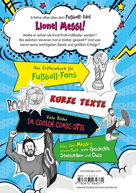 Produktbild: Fu&szlig;ball-Stars - Alles &uuml;ber Messi. Vom Fu&szlig;ball-Talent zum Megastar