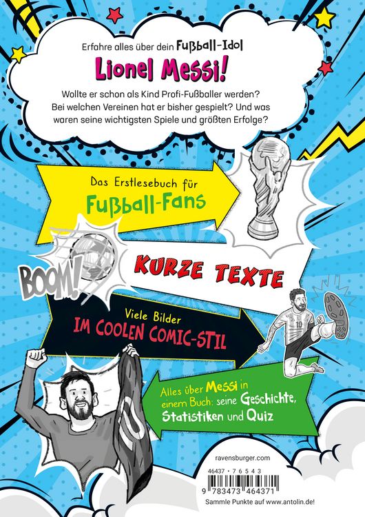 Produktbild: Fu&szlig;ball-Stars - Alles &uuml;ber Messi. Vom Fu&szlig;ball-Talent zum Megastar