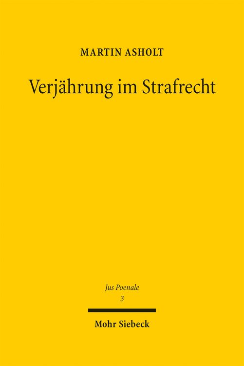 Produktbild: Verj&auml;hrung im Strafrecht
