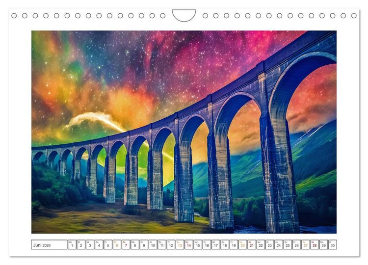 Produktbild: Ber&uuml;hmte Br&uuml;ckenwunder (Wandkalender 2026 DIN A4 quer), CALVENDO Monatskalender