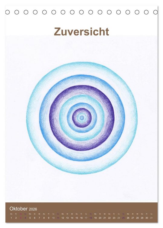 Produktbild: Delfinheilsymbole (Tischkalender 2026 DIN A5 hoch), CALVENDO Monatskalender