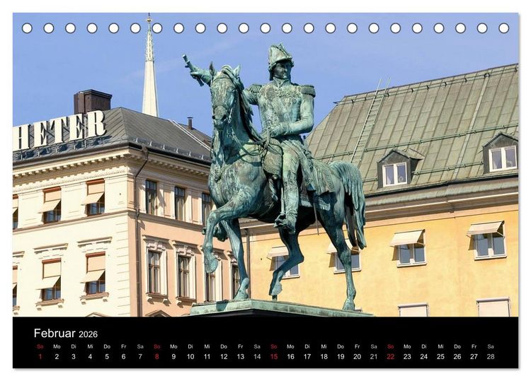 Produktbild: Sommer in Stockholm 2026 (Tischkalender 2026 DIN A5 quer), CALVENDO Monatskalender