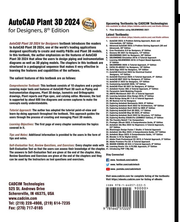 Produktbild: AutoCAD Plant 3D 2024 for Designers, 8th Edition
